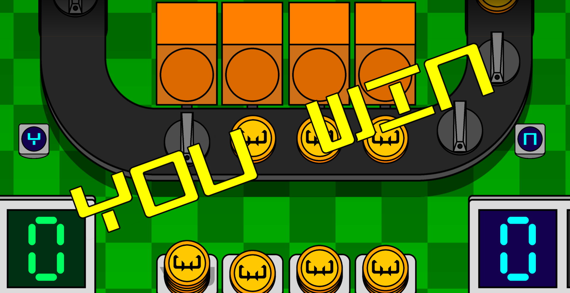 screenshot of Coin Conquest's victory screen